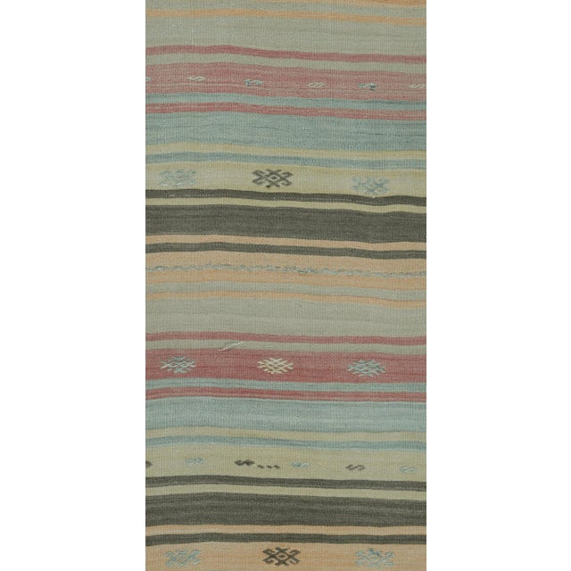 1940s Vintage Circa 1940 Turkish Kilim Runner 2'6 X 13'4 For Sale - Image 5 of 8