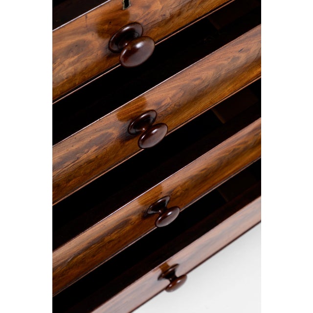 Victorian Flamed Mahogany Chest of Drawers For Sale - Image 9 of 13