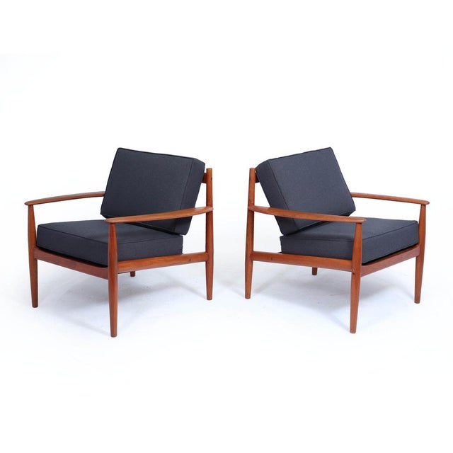 Teak Lounge Chairs by Grete Jalk for France & Søn, 1960s, Set of 2, in Flawless conditions. Designed 1960 to 1969 This...