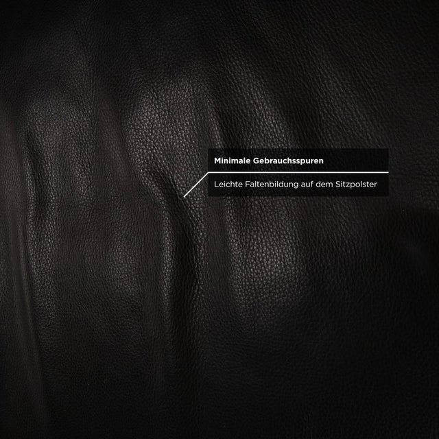 Model 3300 3-Seater Sofa in Black Leather from Rolf Benz For Sale - Image 6 of 11