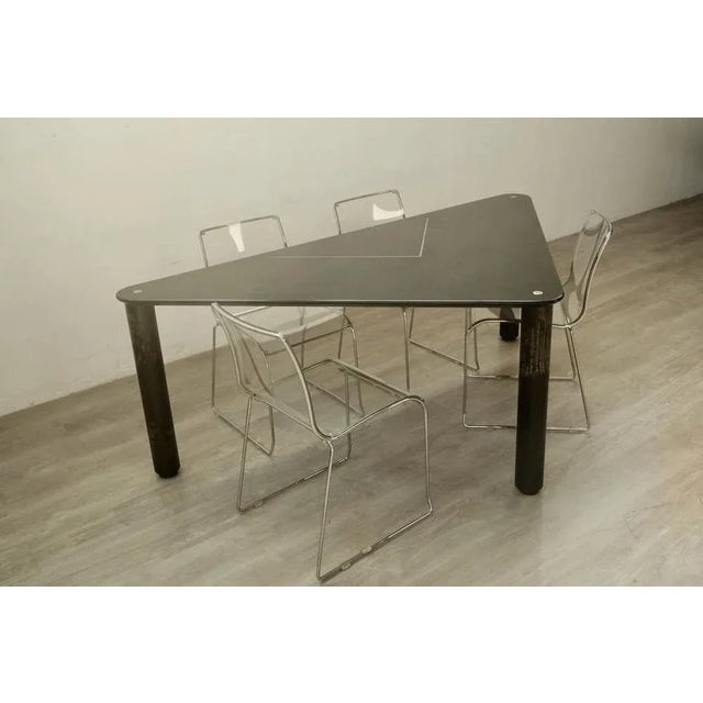 Very special table/desk with an interesting design, production of the 90s. The table was commissioned and designed...