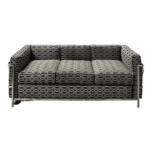 1970s Style of Le Corbusier Lc2 3-Seater Sofa by Cassina