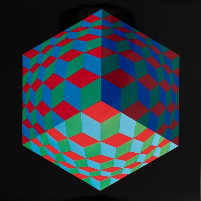 Victor Vasarely, HAT VI, Photogravure For Sale - Image 5 of 5