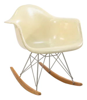 Vintage Charles & Ray Eames for Herman Miller Rar Fiberglass Shell Rocking Chair