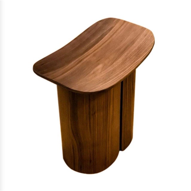 Pair of Ligne Roset San Stools, Studio Klass – Walnut Bentwood For Sale - Image 9 of 12