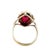 Elevate your jewelry collection with this stunning pear-shaped garnet ring, beautifully set in luxurious 14k yellow gold....