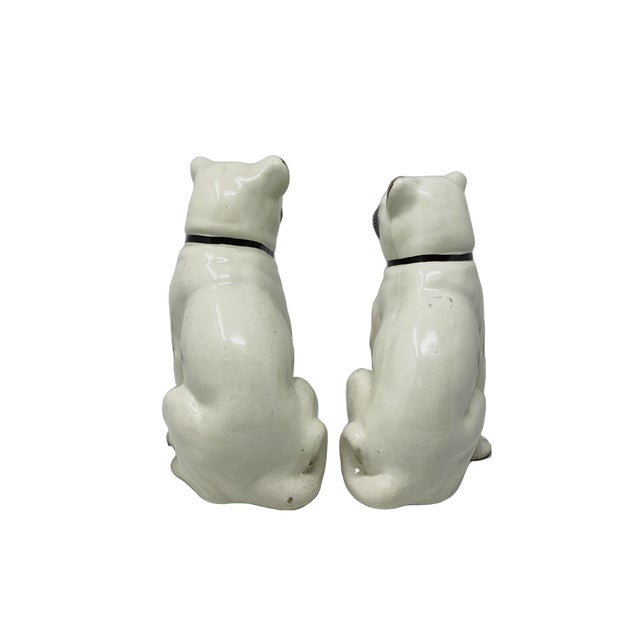 Charming PR Staffordshire Pug Dogs