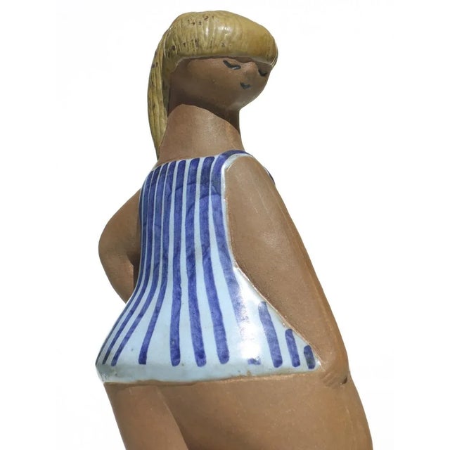 Vintage ABC Girls Dora Pottery Figurine by Lisa Larson For Sale - Image 3 of 8