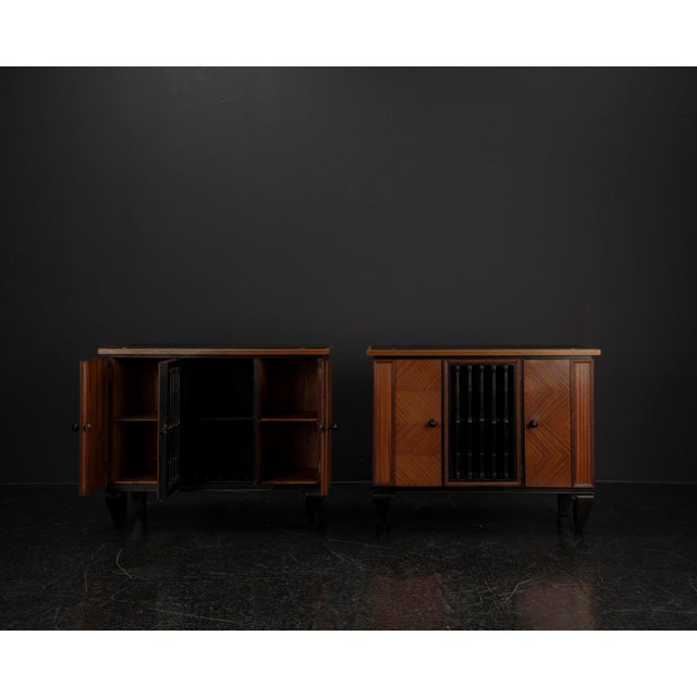 Wood Art Deco Sideboards, 1920s, Set of 2 For Sale - Image 7 of 18