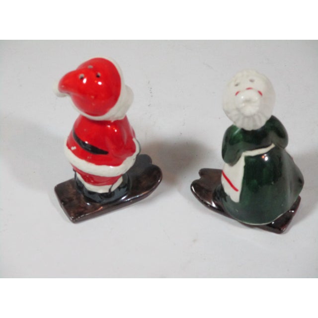 Figurative 1960s Santa and Mrs. Claus Salt and Pepper Shakers - a Pair For Sale - Image 3 of 9