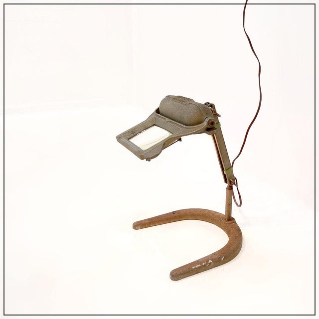 Industrial Magnifying Lamp by Gruber, 1950s For Sale - Image 17 of 17
