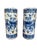 19thC. Pair of Late Qing Blue and White Hat Stands For Sale - Image 4 of 7