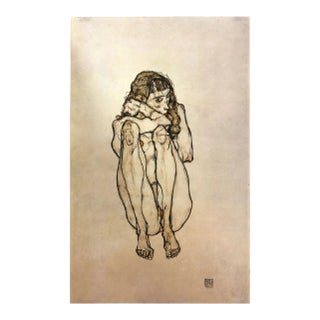 1981 Egon Schiele 26 Erotic Drawings Seated Nude For Sale