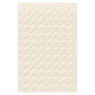 White Circle Textured Rug from Marqqa For Sale