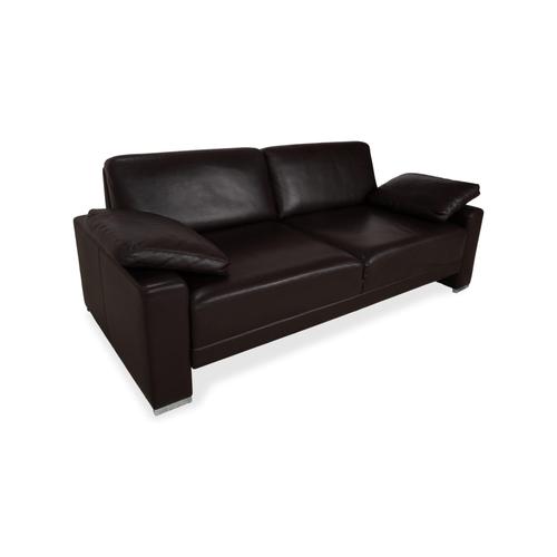 Modern Leather Alba Three-Seater Sofa from Brühl For Sale - Image 3 of 18