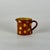 French Antique 19th Century French Hand Painted Polkadot Pitcher in Caramel Brown, 4" H For Sale - Image 3 of 9