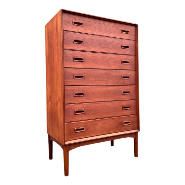 Teak Chest of 7 Drawers, Denmark For Sale