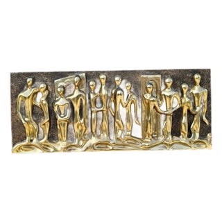 1960s Lovers Huge Brutalist Fiberglass Wall Sculpture Espada for Finesse Originals Mad Men For Sale