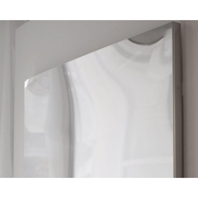 Distorting 250 Cm Vertical Mirror in Polished Stainless Steel by Julien Vidame For Sale - Image 4 of 6