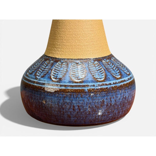 Ceramic Einar Johansen, Table Lamp, Stoneware, Denmark, 1960s For Sale - Image 7 of 8