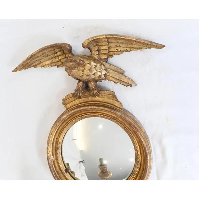 Gilt Neo-Classical Mirror Girandoles Eagle, Set of 2 For Sale - Image 5 of 7