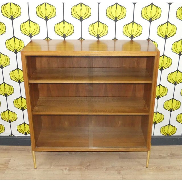 Chest of Drawers in Walnut and Glass, 1960s For Sale - Image 9 of 15