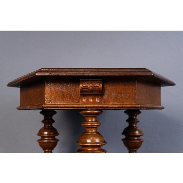 Wilhelminian Brown Side Table For Sale - Image 6 of 13