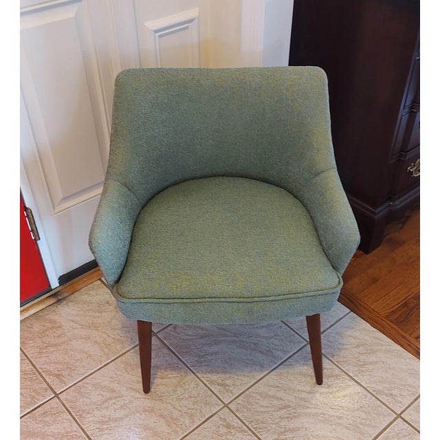 1960s Refurbished MCM Tub Chair For Sale - Image 9 of 10