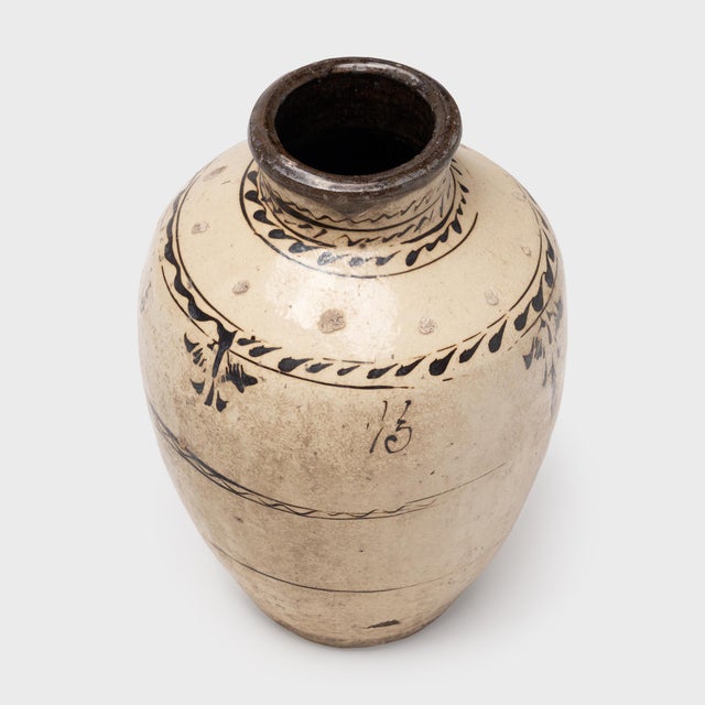 Rustic Chinese Cizhou Glazed Wine Jar, C. 1850 For Sale - Image 3 of 6