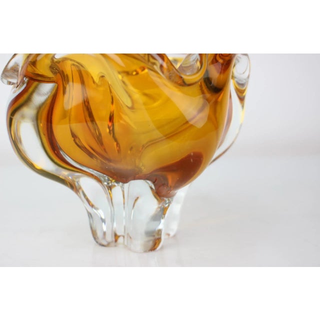 Art Glass Bowl by Josef Hospodka for Chribska Glassworks, 1960s For Sale - Image 6 of 8