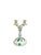 Handpainted Apponyi Green 7915 Double Candleholder from Herend, Hungary, 1960s For Sale - Image 10 of 10