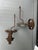 Late 19th Century Antique Wrought Iron Andirons | Hand-Forged Scrollwork Fireplace Dogs | 26.5” Tall Primitive Hearth Set For Sale - Image 5 of 8