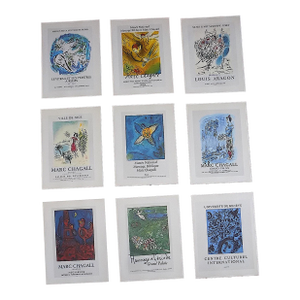 Vintage Mid 20th C. Marc Chagall Poster Lithographs - Set of 9