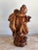 French French Walnut Carved Figuritive Sculpture of Boy & Girl For Sale - Image 3 of 9