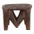 Carved Nupe Stool, Geometric Grace For Sale
