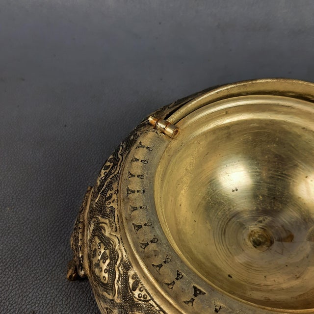 Vintage Indonesian Silver Metal Caviar Server, 1950s For Sale - Image 14 of 17