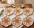 Orange Vintage South African Hand-Painted Ceramic Sea Urchin / Pansy Shell Platters - Set of 6 For Sale - Image 8 of 12
