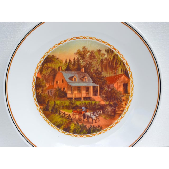Corning Inc. 1987 Corelle Limited Edition Summer Scene Plate Corning Glass Works U S A For Sale - Image 4 of 14
