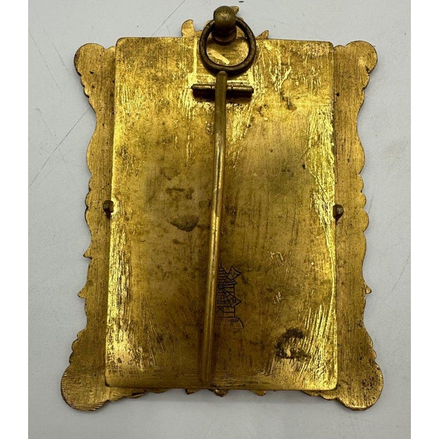 Antique Cloisonné Bronze Frame, 1890s For Sale - Image 3 of 10