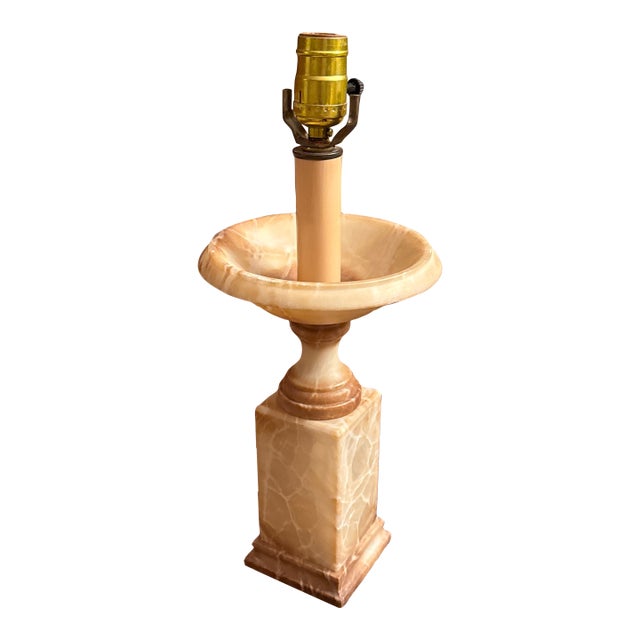 Antique Alabaster Urn Lamp For Sale