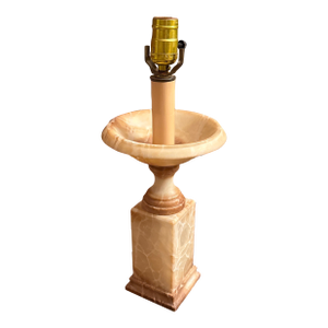 Antique Alabaster Urn Lamp