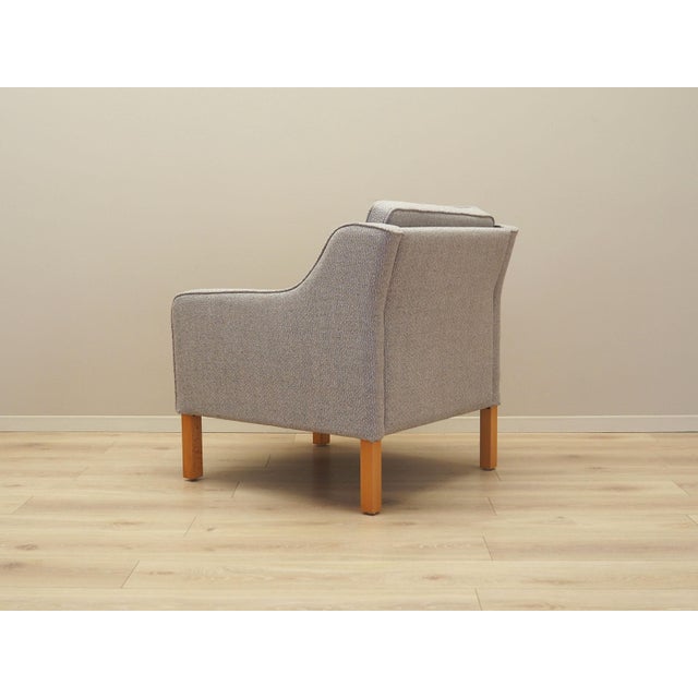 Wood Danish Beech Armchair, 1970s For Sale - Image 7 of 18
