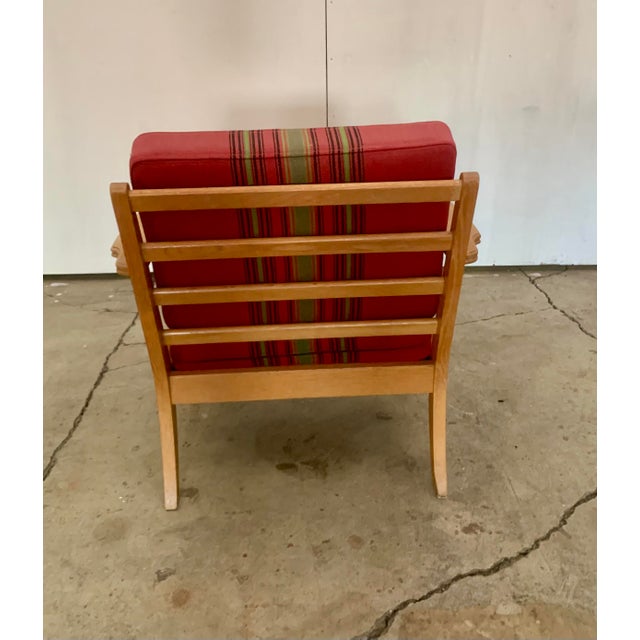 Danish Mid-Century Carved Oak Easy Chair in Oak 1960's For Sale - Image 9 of 12