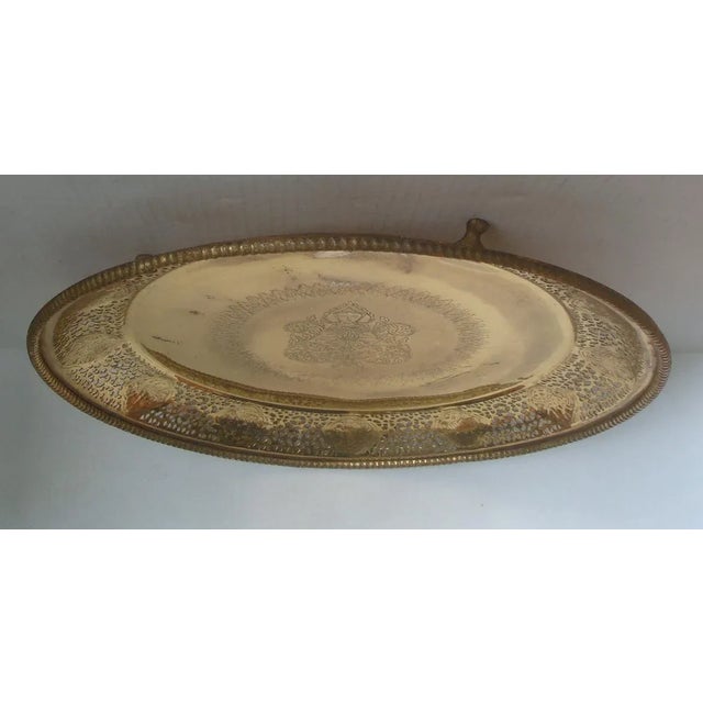 Metal Pierced Brass Footed Tray Charger Chinese Zodiac Animals For Sale - Image 7 of 9