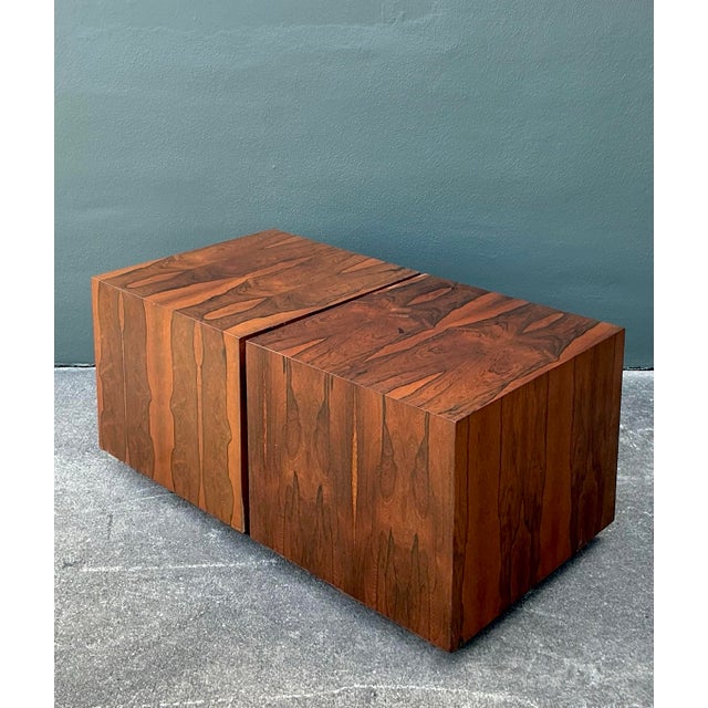 Vintage MCM Cube Side Tables - Set of 2 For Sale - Image 9 of 12