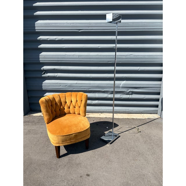 1970s Chrome Torchere by Casella, Floor Lamp For Sale - Image 16 of 17