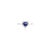 Royal Blue 14k Gold Diamond Halo Blue Sapphire Birthstone Heart Ring Size 7 ( All Sizes Available) For Sale - Image 8 of 14