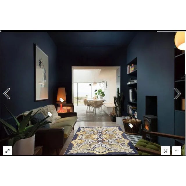 1920s 1920s Art Nouveau American Hooked Rug For Sale - Image 5 of 5