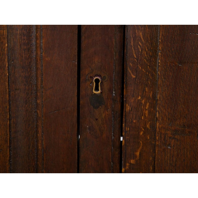 English English Georgian Period 18th Century Oak Buffet with Carved Arching Doors For Sale - Image 3 of 12
