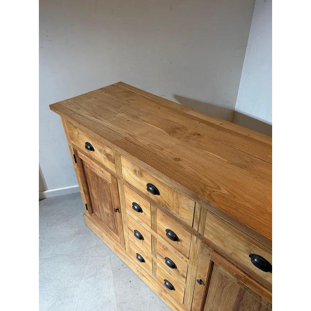 Vintage Rustic Wood Sideboard For Sale - Image 5 of 7